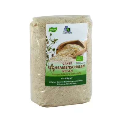 Cascas de psyllium orgânicas indianas, 500 g