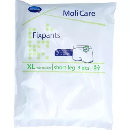 MOLICARE Calças Fixpants perna curta tamanho XL, 3 peças