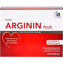 ARGININ PLUS Comprimidos revestidos por película de vitamina B1+B6+B12+ácido fólico, 240 unidades