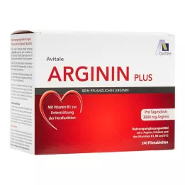 ARGININ PLUS Comprimidos revestidos por película de vitamina B1+B6+B12+ácido fólico, 240 unidades