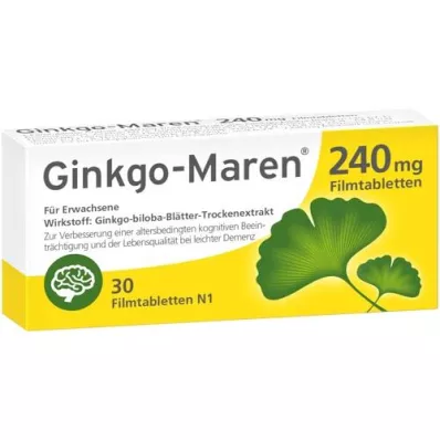 GINKGO-MAREN Comprimidos revestidos por película de 240 mg, 30 unidades