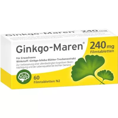 GINKGO-MAREN 240 mg comprimidos revestidos por película, 60 unidades