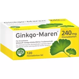 GINKGO-MAREN 240 mg comprimidos revestidos por película, 120 unidades