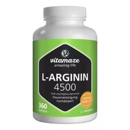 L-ARGININ HOCHDOSIERT Cápsulas de 4.500 mg, 360 unid