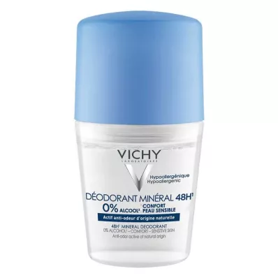 VICHY DEO Roll-on Mineral 48h sem alumínio, 50 ml