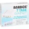 ANABOX Dispensador semanal compacto para 7 dias, branco, 1 unidade