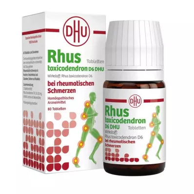 RHUS TOXICODENDRON D 6 comprimidos para dores reumáticas, 80 unidades RHUS TOXICODENDRON D 6 comprimidos para dores reumáticas, 80 unidades