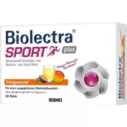 BIOLECTRA Sport Plus granulado para beber, 20X7,5 g