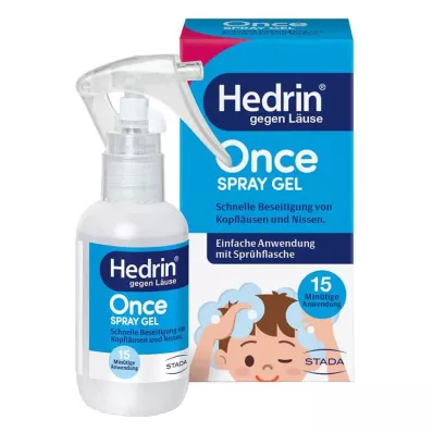 Hedrin Gel Spray Uma Vez, 60 ml Hedrin Gel Spray Uma Vez, 60 ml