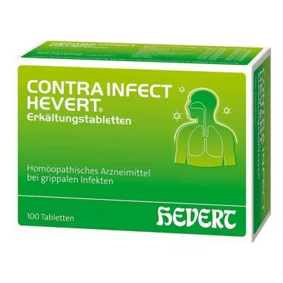 CONTRAINFECT Comprimidos para constipações Hevert, 100 unidades