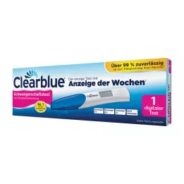 CLEARBLUE Teste de gravidez com determinação da semana, 1 unidade