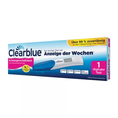 CLEARBLUE Teste de gravidez com determinação da semana, 1 unidade CLEARBLUE Teste de gravidez com determinação da semana, 1 unidade