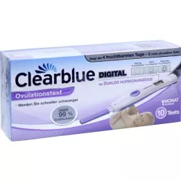 CLEARBLUE Teste de ovulação avançado &amp; digital, 10 pcs