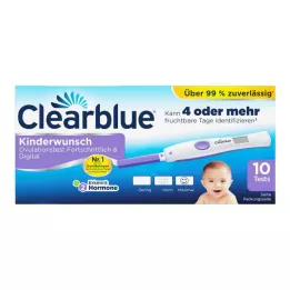 CLEARBLUE Teste de ovulação avançado &amp; digital, 10 pcs