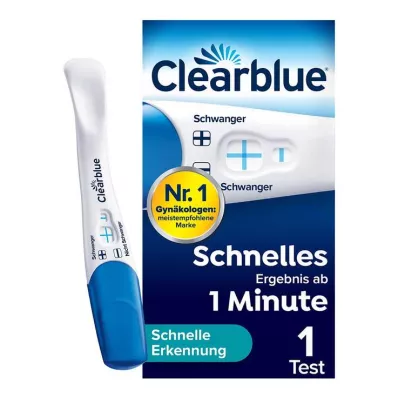CLEARBLUE Teste de gravidez de deteção rápida, 1 unidade CLEARBLUE Teste de gravidez de deteção rápida, 1 unidade