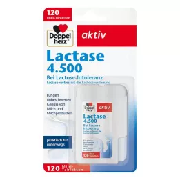 DOPPELHERZ Lactase 4.500 Comprimidos, 120 Cápsulas