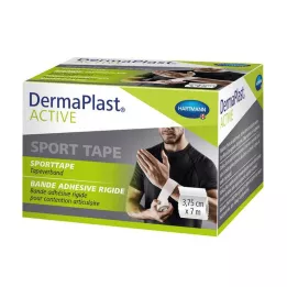 DERMAPLAST Fita adesiva desportiva ativa 3,75 cmx7 m branca, 1 unid