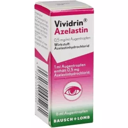 VIVIDRIN Azelastina 0,5 mg/ml colírio, 6 ml