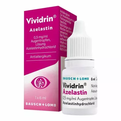 VIVIDRIN Azelastina 0,5 mg/ml colírio, 6 ml