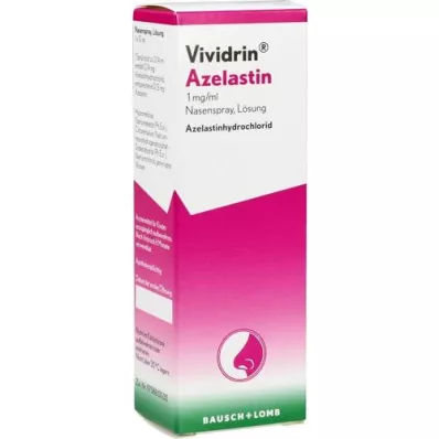 VIVIDRIN Azelastina 1 mg/ml, solução para pulverização nasal, 10 ml