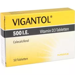 [500 u.I. Vitamin D3 Tablets, 50 Capsules