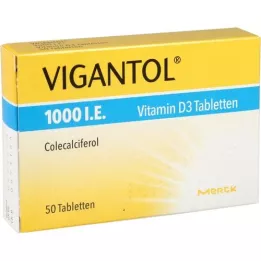 VIGANTOL 1.000 U.I. de vitamina D3 em comprimidos, 50 unidades
