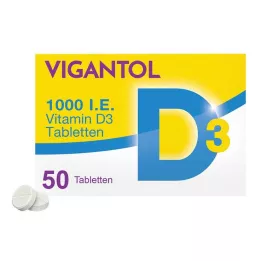 VIGANTOL 1.000 U.I. de vitamina D3 em comprimidos, 50 unidades