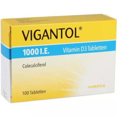 VIGANTOL 1.000 U.I. de vitamina D3 em comprimidos, 100 unidades