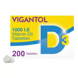 VIGANTOL 1,000 I.U. Vitamin D3 Tablets, 200 Capsules