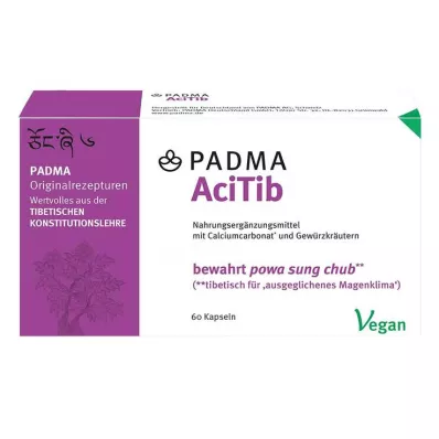 Cápsulas Padma Acitib, 60 unidades