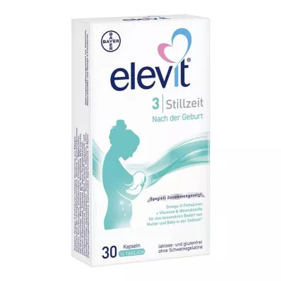 ELEVIT 3 Cápsulas moles para lactação, 30 unidades