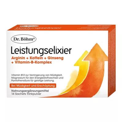 Grânulos efervescentes de elixir de desempenho Dr. Böhm, 14 peças Grânulos efervescentes de elixir de desempenho Dr. Böhm, 14 peças
