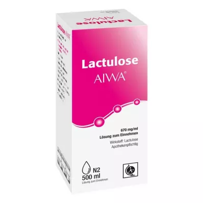 Lactulose AIWA solução oral 670 mg/ml, 500 ml