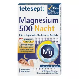 TETESEPT Magnésio 500 Comprimidos de noite, 30 cápsulas