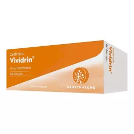 Cetirizina Vividrin® - comprimidos anti-alérgicos de ação rápida, 100 unidades