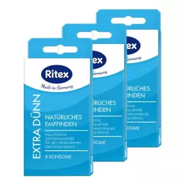 RITEX Conjunto de preservativos extra-finos, 24 unidades
