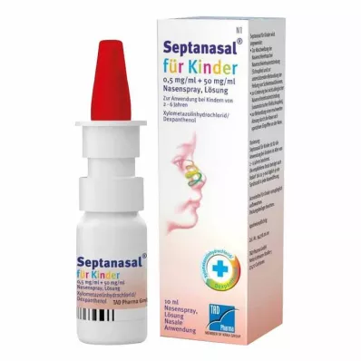 Septanasal® para crianças 0,5 mg/ml+50 mg/ml spray nasal, 10 ml Septanasal® para crianças 0,5 mg/ml+50 mg/ml spray nasal, 10 ml