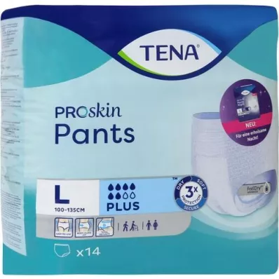 TENA PANTS mais calças descartáveis L, 14 peças