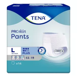 TENA PANTS mais calças descartáveis L, 14 peças