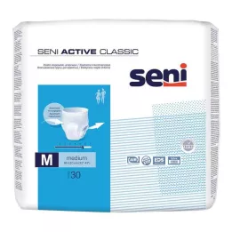 SENI Cuecas para incontinência Active Classic descartáveis M, 30 unidades