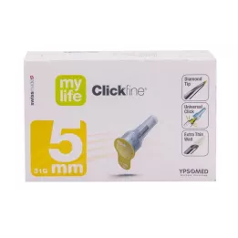 MYLIFE Agulhas de caneta Clickfine 5 mm 31 G, 100 unidades