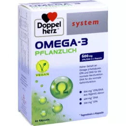 DOPPELHERZ Cápsulas de sistema de ervas Omega-3, 60 Cápsulas