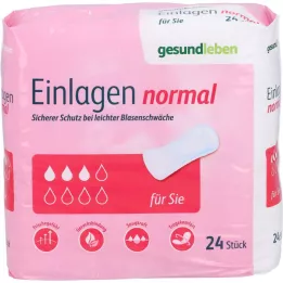 GESUND LEBEN Inserções normais, 24 pcs