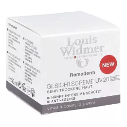 WIDMER Remederm creme facial UV 20 sem perfume, 50 ml