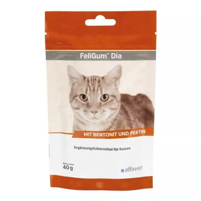 Gotas mastigáveis Feligum Dia para gatos, 40 g