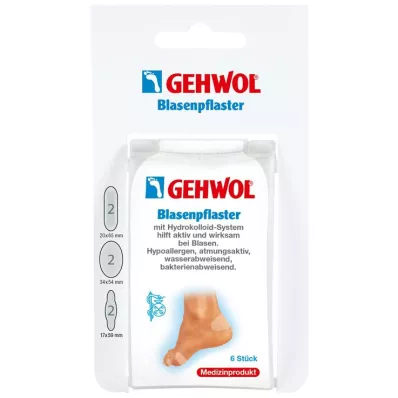 GEHWOL Emplastros para bolhas sortidos, 6 unidades
