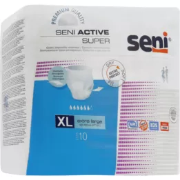 SENI Cuecas para incontinência Active Super descartáveis XL, 10 unidades