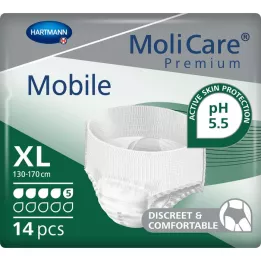 MOLICARE Gotas Premium Mobile 5 tamanho XL, 14 unidades