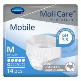 MOLICARE Gotas Premium Mobile 6 tamanho M, 14 unidades