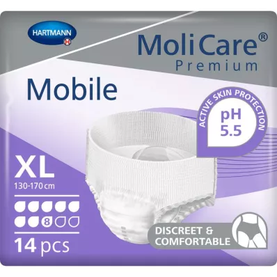 MOLICARE Gotas Premium Mobile 8 tamanho XL, 14 unidades